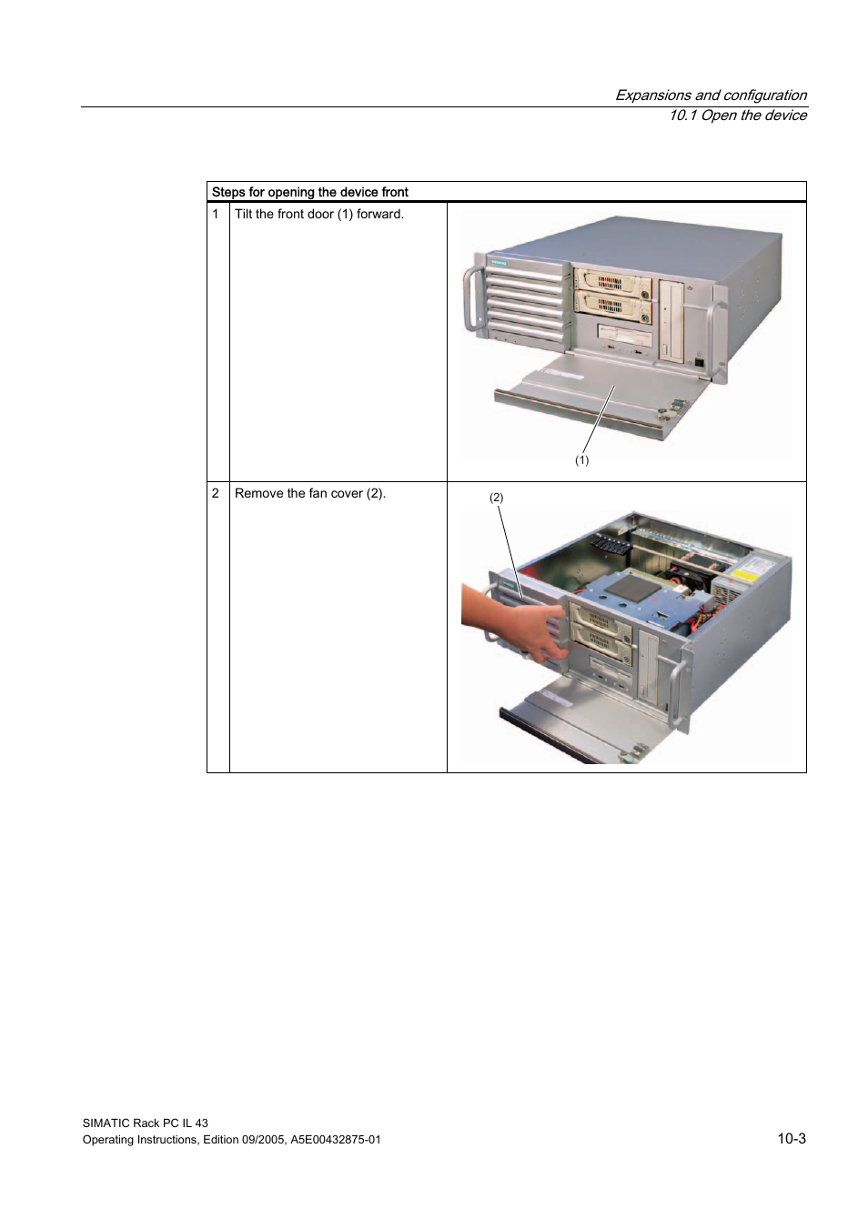 Siemens SIMATIC INDUSTRIAL PC PCIL43 User Manual | Page 49 / 112