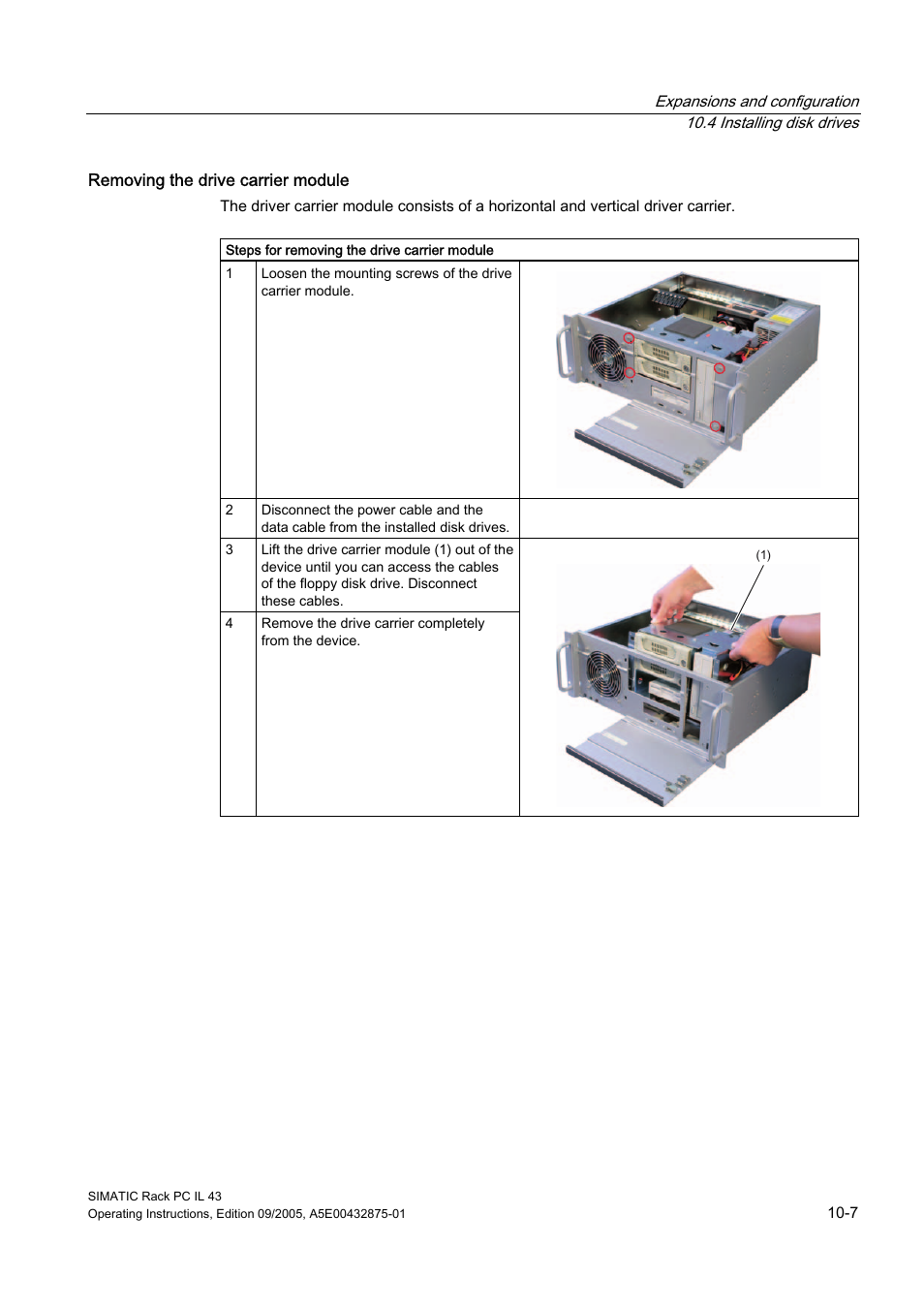 Siemens SIMATIC INDUSTRIAL PC PCIL43 User Manual | Page 53 / 112