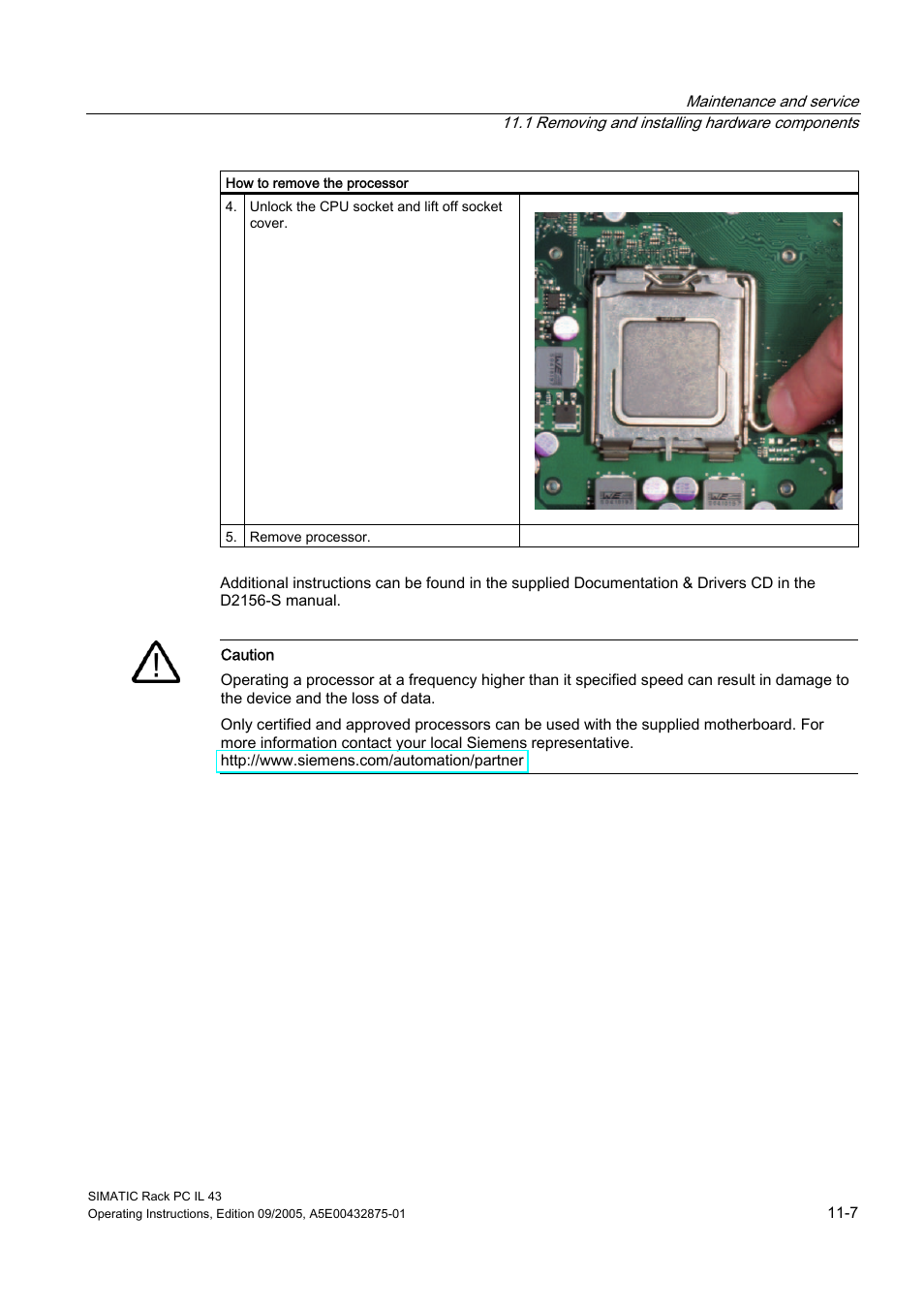 Siemens SIMATIC INDUSTRIAL PC PCIL43 User Manual | Page 61 / 112