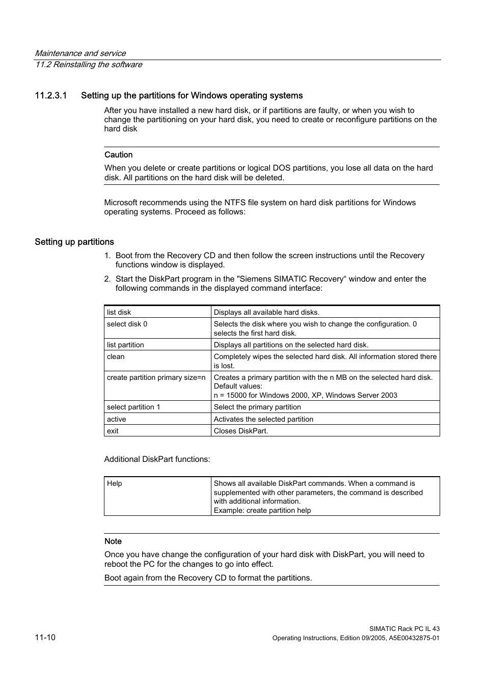 Siemens SIMATIC INDUSTRIAL PC PCIL43 User Manual | Page 64 / 112