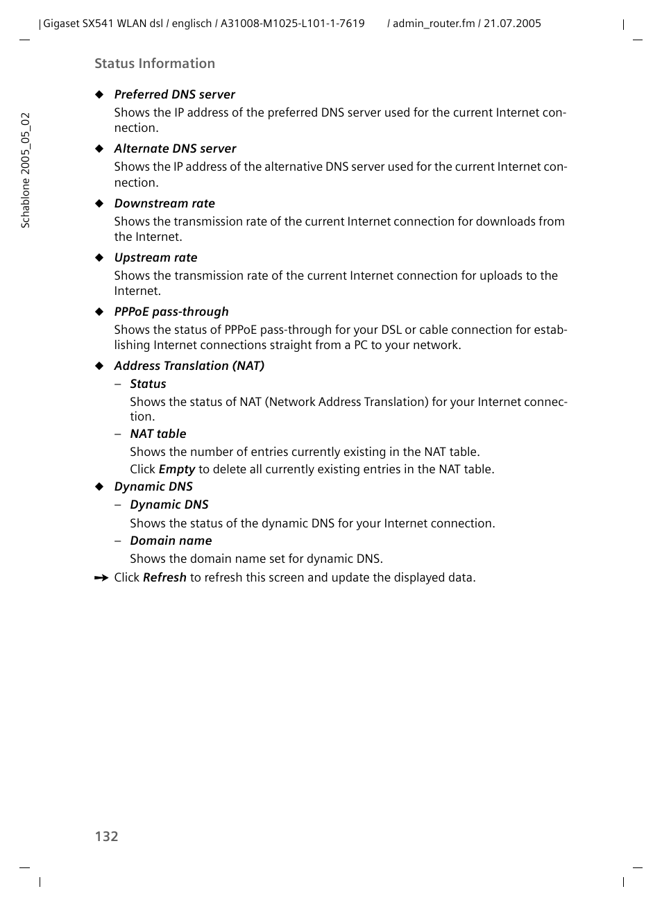 Siemens Gigaset SX541 WLAN dsl User Manual | Page 134 / 187