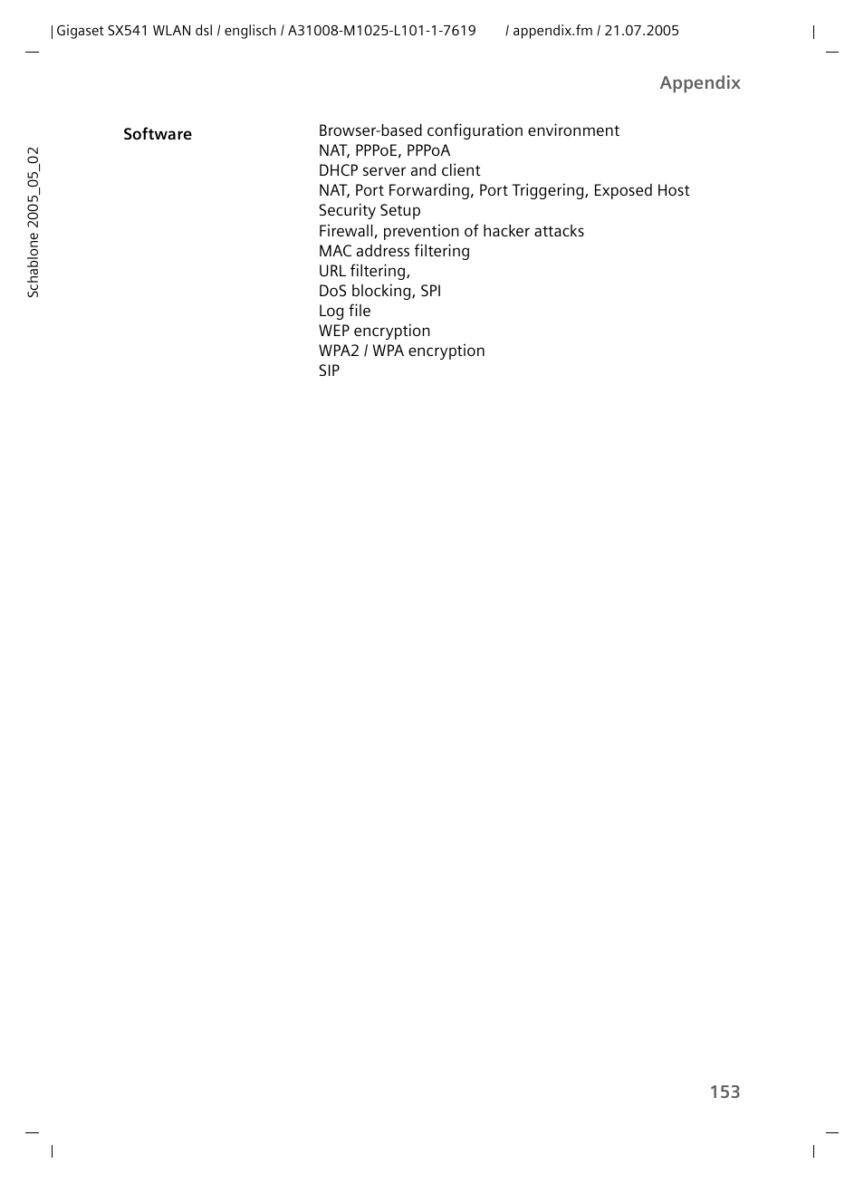 Siemens Gigaset SX541 WLAN dsl User Manual | Page 155 / 187