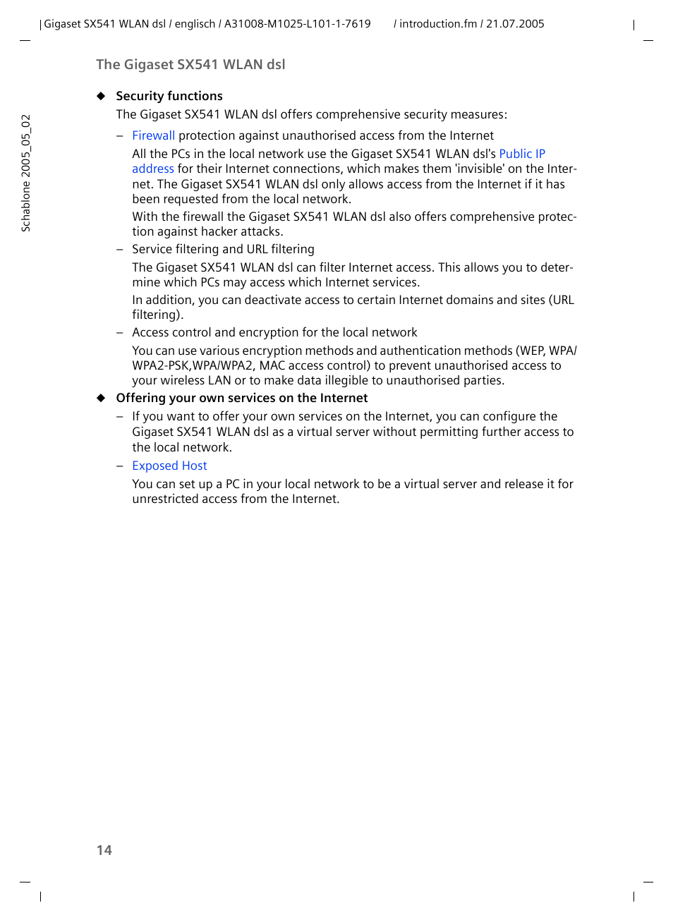 Siemens Gigaset SX541 WLAN dsl User Manual | Page 16 / 187
