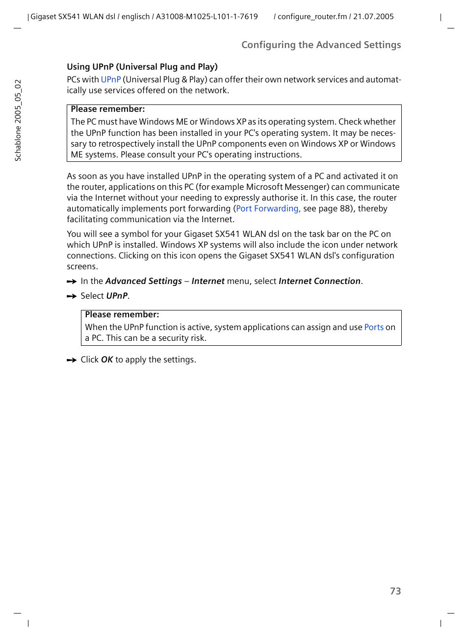 Siemens Gigaset SX541 WLAN dsl User Manual | Page 75 / 187