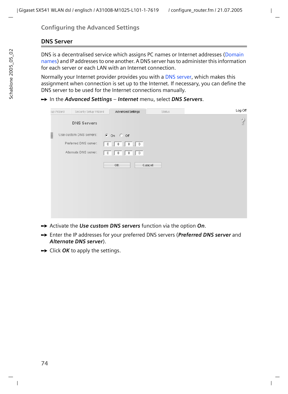Siemens Gigaset SX541 WLAN dsl User Manual | Page 76 / 187