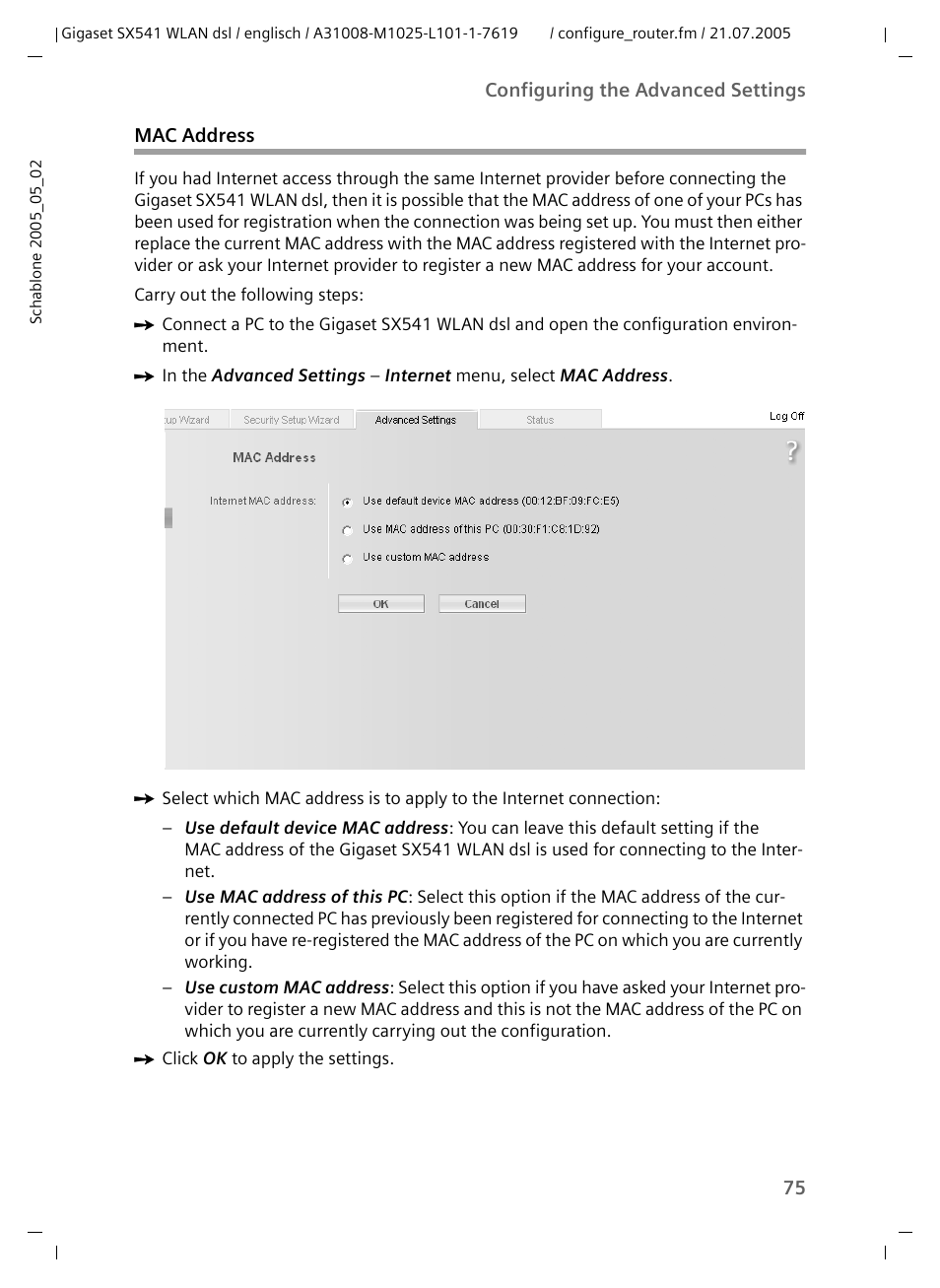 Siemens Gigaset SX541 WLAN dsl User Manual | Page 77 / 187