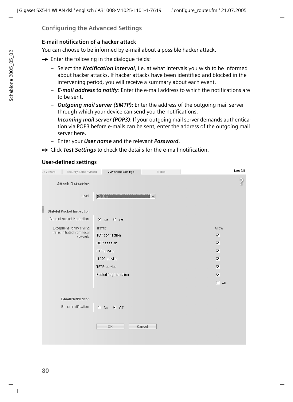 Siemens Gigaset SX541 WLAN dsl User Manual | Page 82 / 187