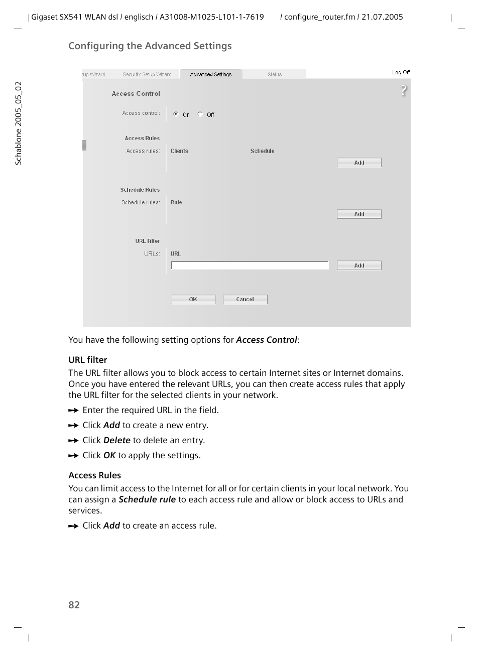 Siemens Gigaset SX541 WLAN dsl User Manual | Page 84 / 187