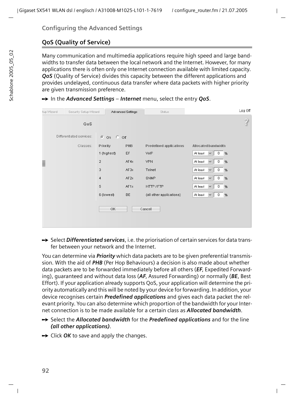 Siemens Gigaset SX541 WLAN dsl User Manual | Page 94 / 187