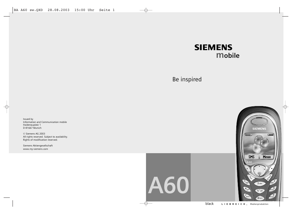 Siemens A60 User Manual | 62 pages