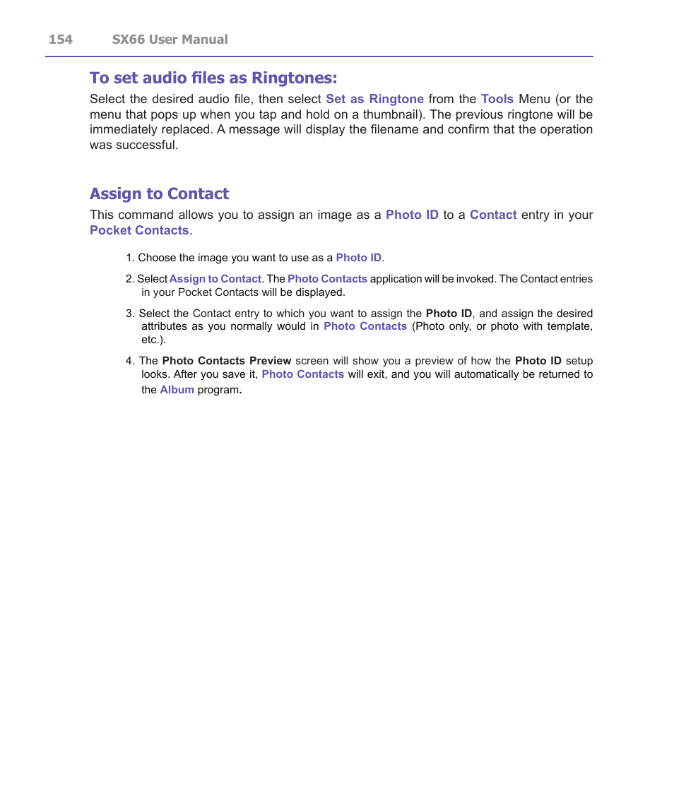 Assign to contact | Siemens SX66 User Manual | Page 154 / 179