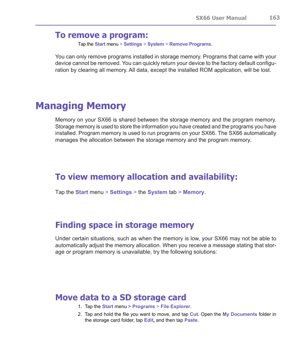 Move data to a sd storage card | Siemens SX66 User Manual | Page 163 / 179