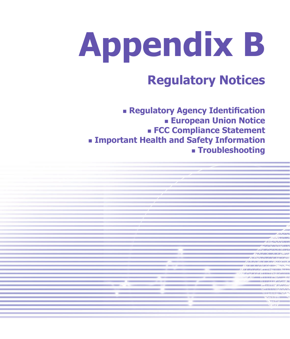 Appendix b, Regulatory notices | Siemens SX66 User Manual | Page 167 / 179