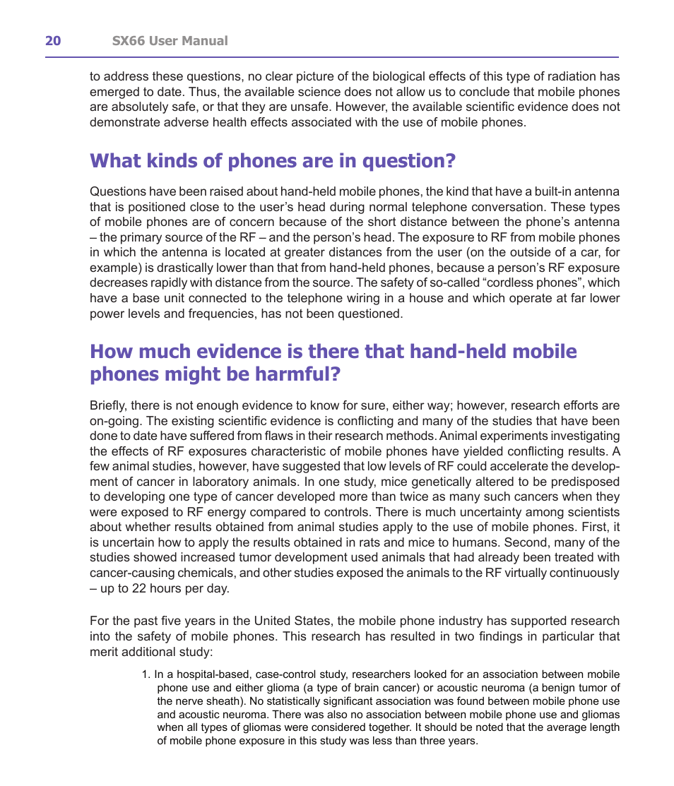 What kinds of phones are in question | Siemens SX66 User Manual | Page 20 / 179