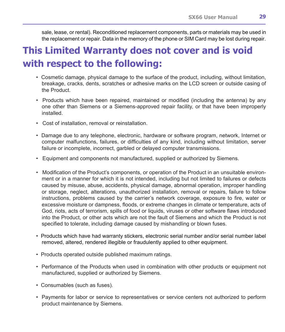 Siemens SX66 User Manual | Page 29 / 179