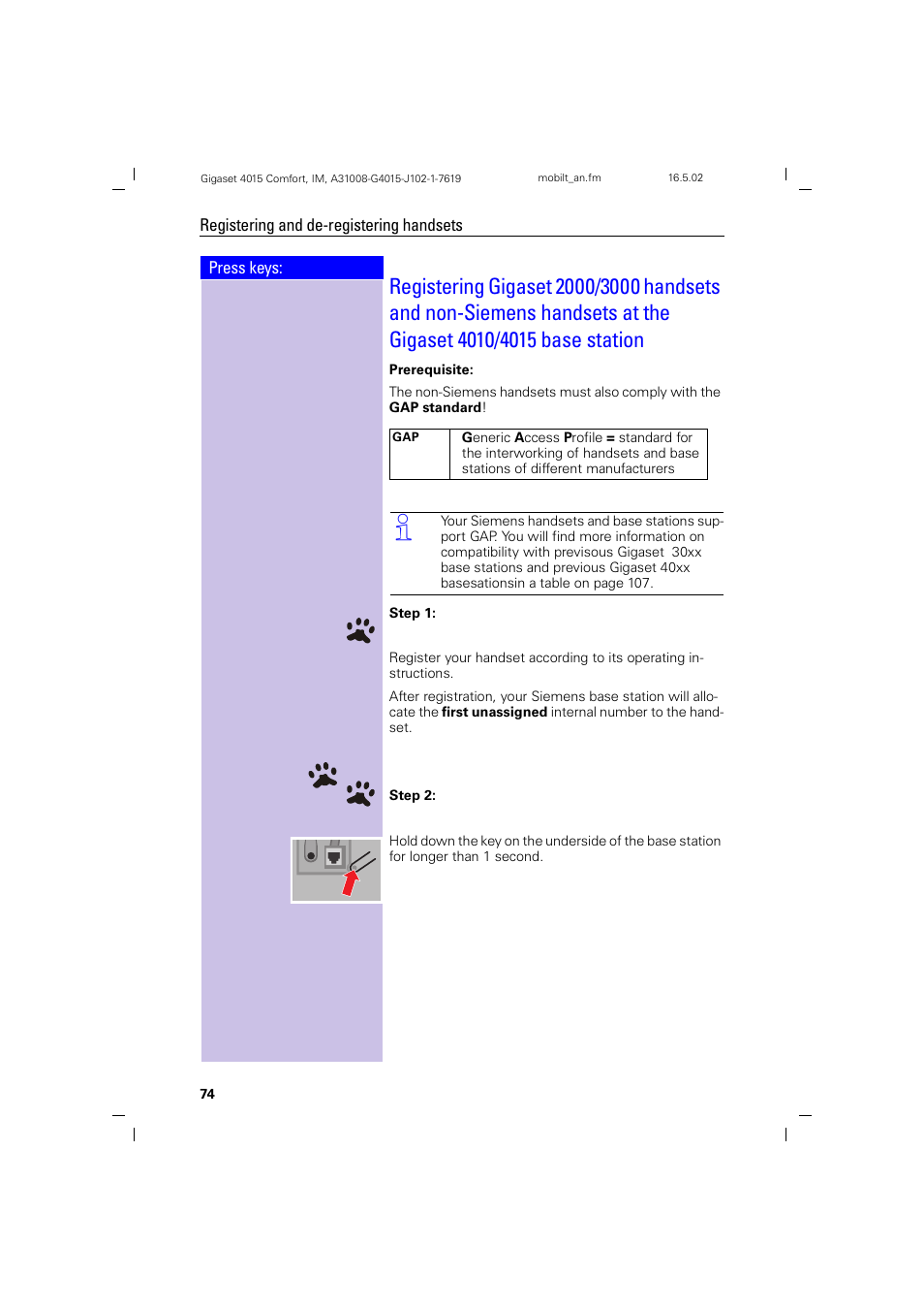 Siemens 4015 User Manual | Page 75 / 121