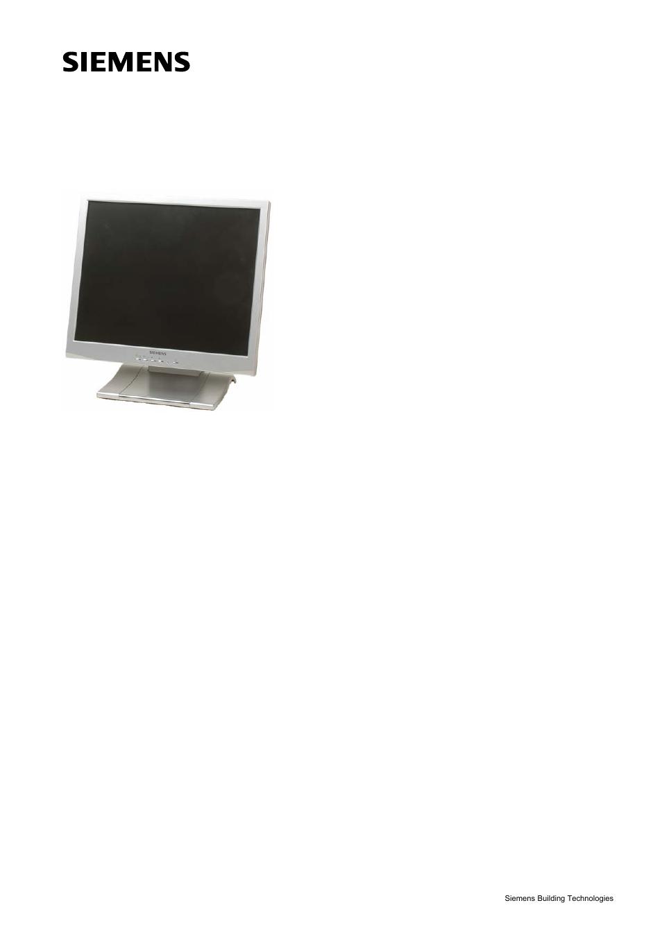 Siemens CMTC1720 User Manual | 20 pages