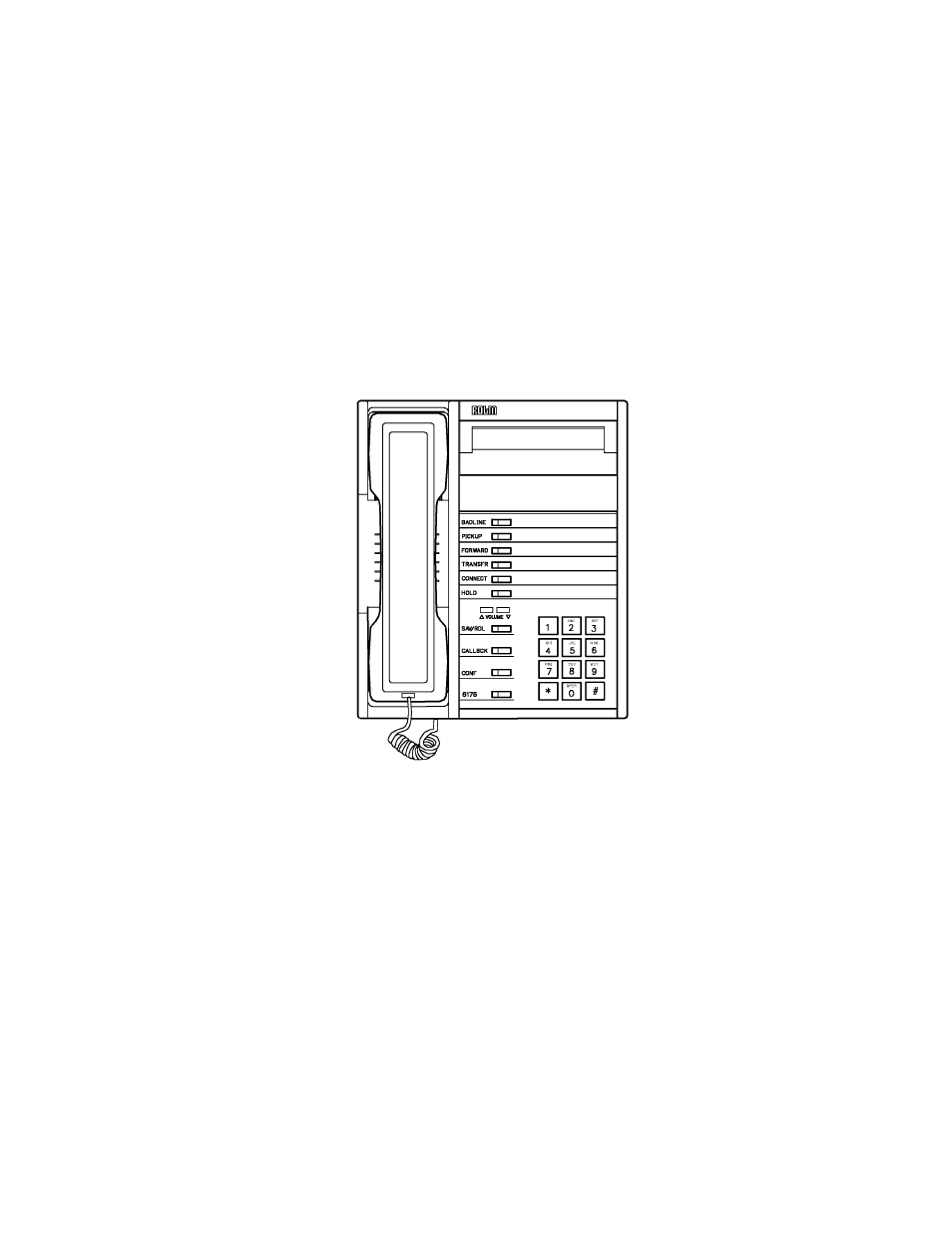 Rolmphone 300 series telephone, Rolmphone 300 series telephone -2, Figure 1-2 | Rolmphone 312l telephone -2 | Siemens 600Series User Manual | Page 16 / 170