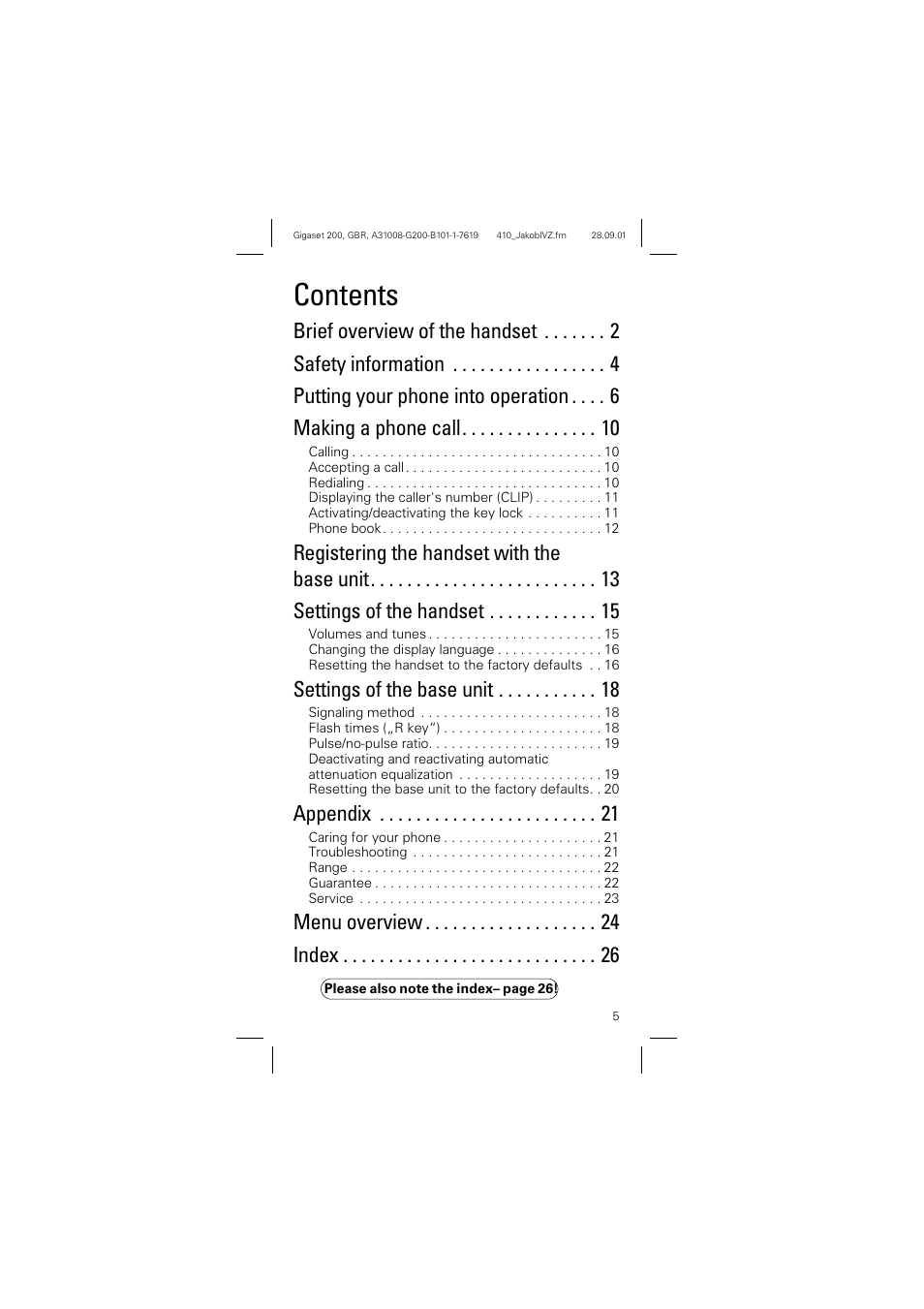 Siemens optipoint 200 User Manual | Page 5 / 27