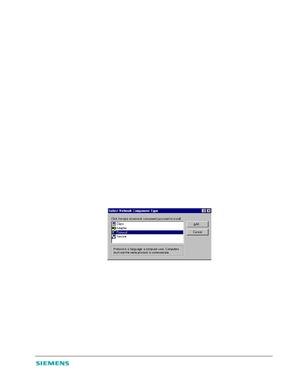 Tcp/ip, Install the tcp/ip protocol | Siemens 2614 User Manual | Page 25 / 44