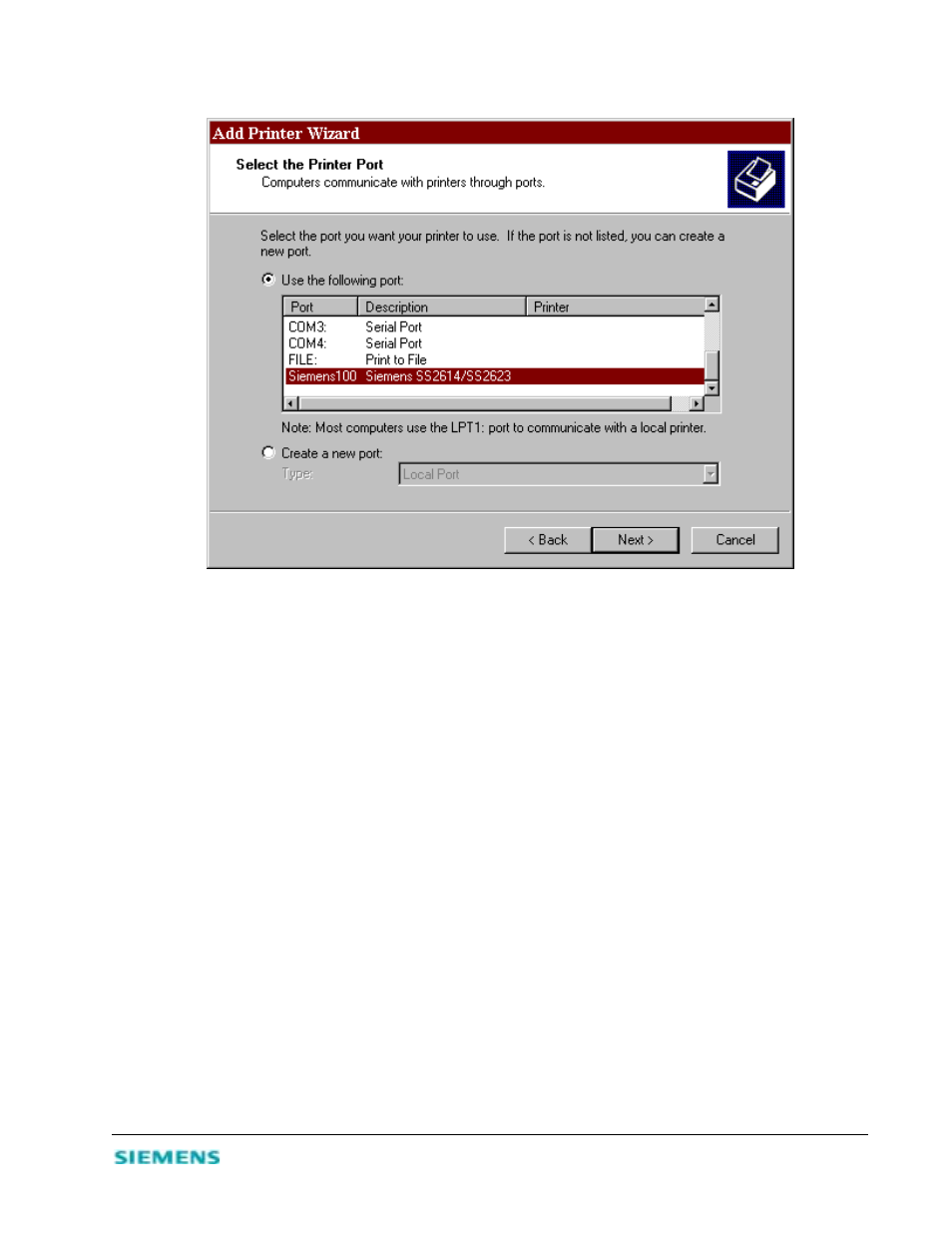 Unix systems | Siemens 2614 User Manual | Page 35 / 44