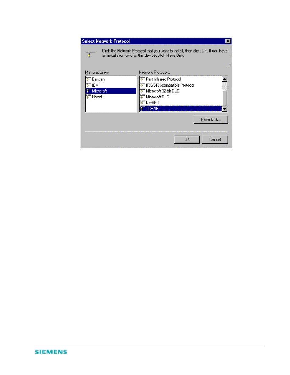 Configure tcp/ip for the speedstream 2602 | Siemens 2602 User Manual | Page 23 / 32