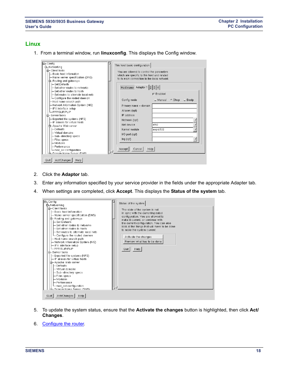 Linux, Linux os | Siemens BUSINESS CLASS 5935 User Manual | Page 24 / 94