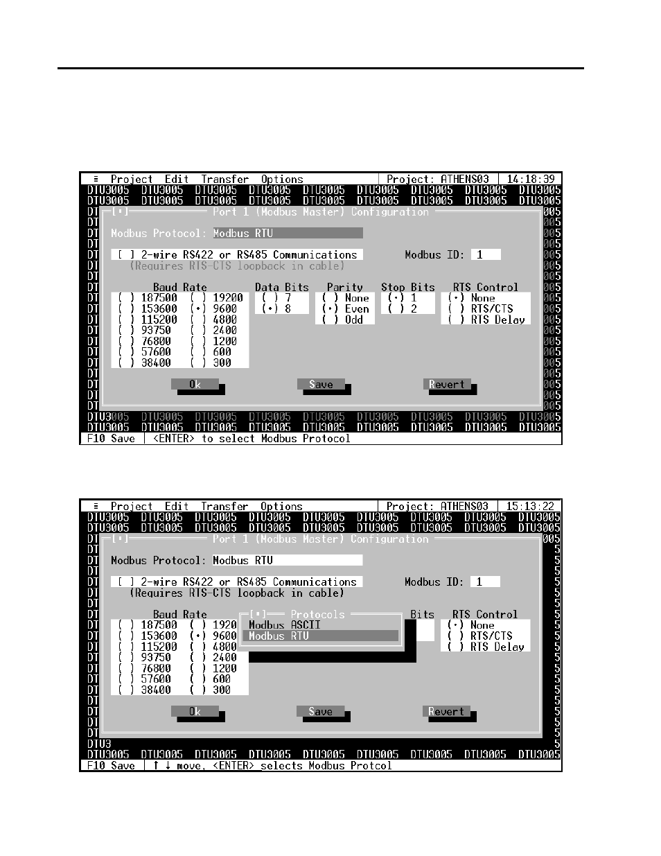 Creating project files—modbus master to devices | Siemens DTU3005-B User Manual | Page 34 / 54