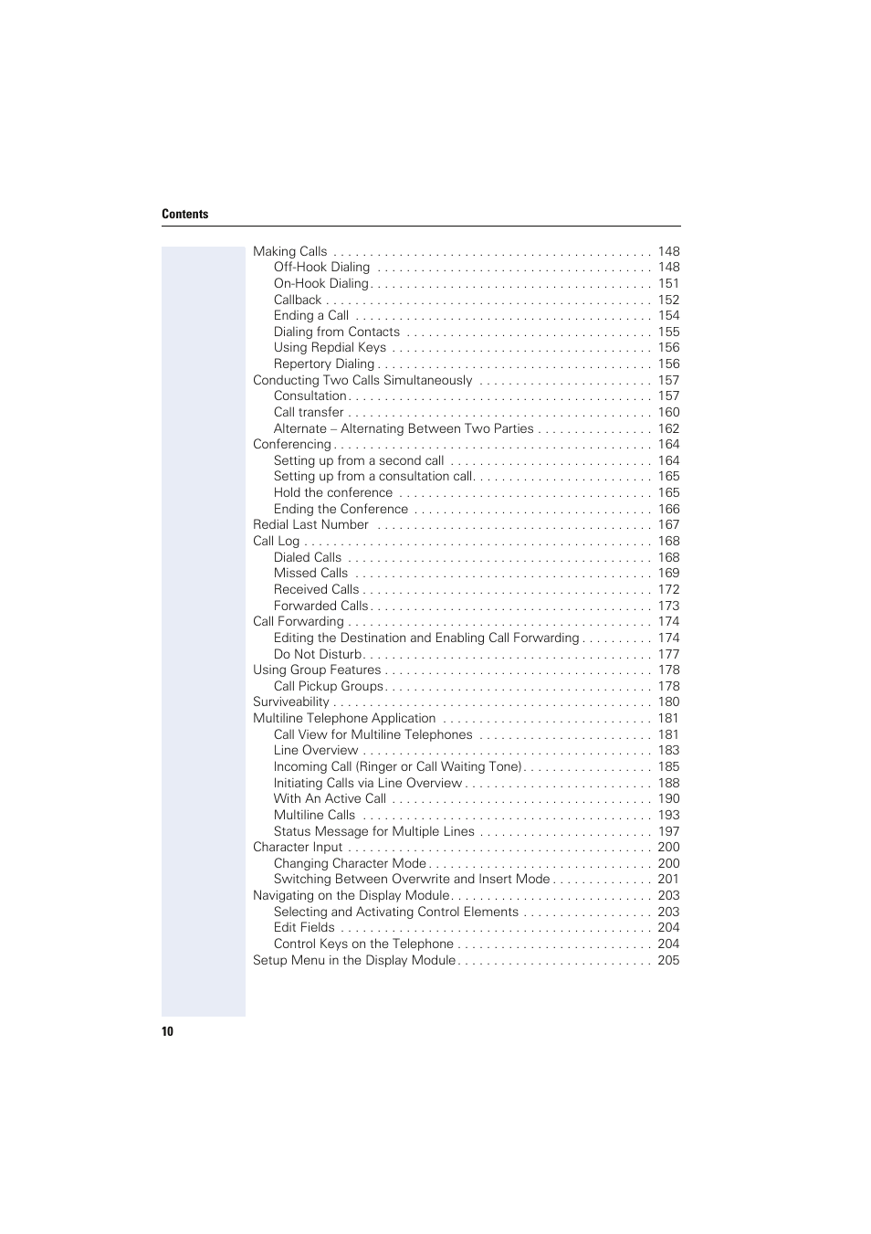 Siemens HIPATH 8000 OPTIPOINT410 User Manual | Page 10 / 242