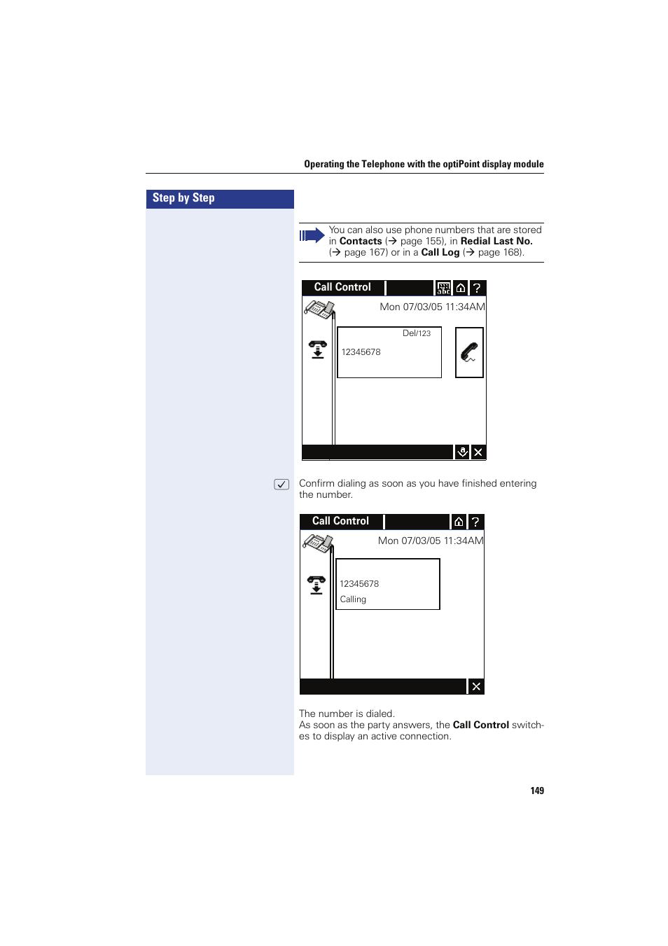 Siemens HIPATH 8000 OPTIPOINT410 User Manual | Page 149 / 242