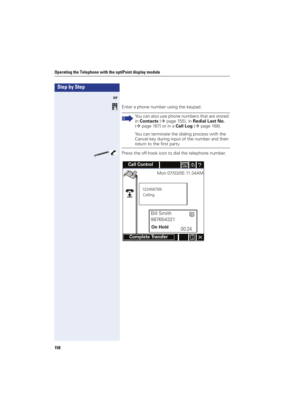 Siemens HIPATH 8000 OPTIPOINT410 User Manual | Page 158 / 242