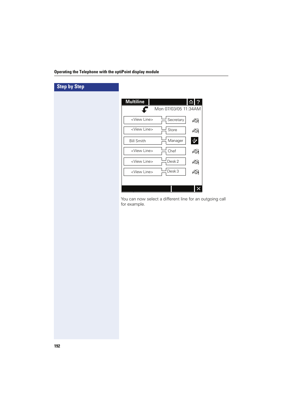 Step by step | Siemens HIPATH 8000 OPTIPOINT410 User Manual | Page 192 / 242