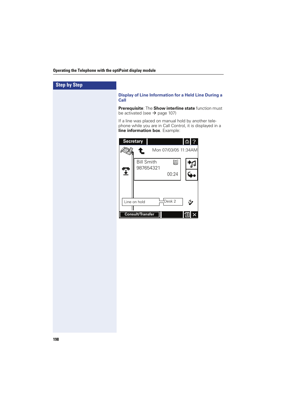 Siemens HIPATH 8000 OPTIPOINT410 User Manual | Page 198 / 242