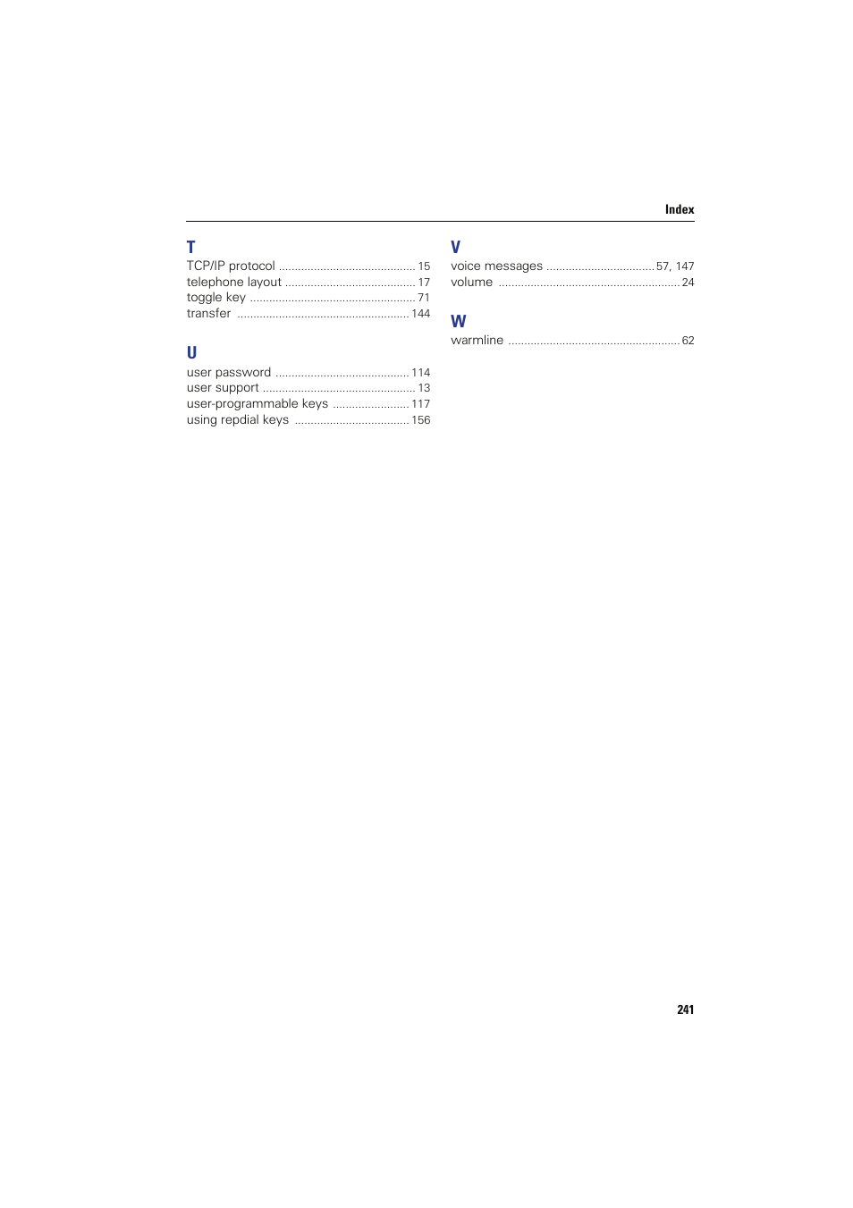 Siemens HIPATH 8000 OPTIPOINT410 User Manual | Page 241 / 242