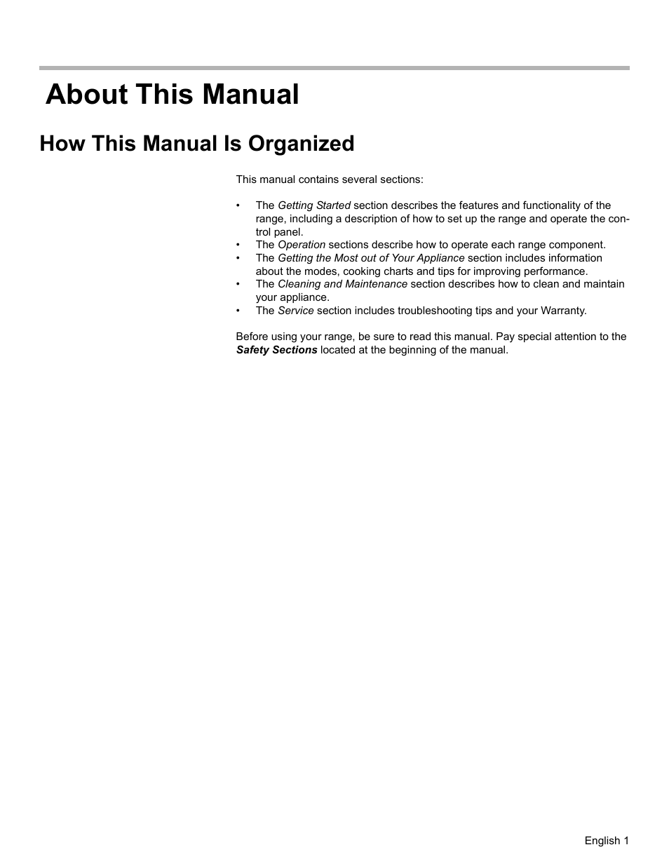 About this manual, How this manual is organized | Siemens HG2425UC User Manual | Page 5 / 52