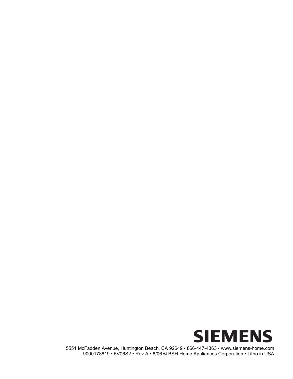 Siemens HG2425UC User Manual | Page 52 / 52