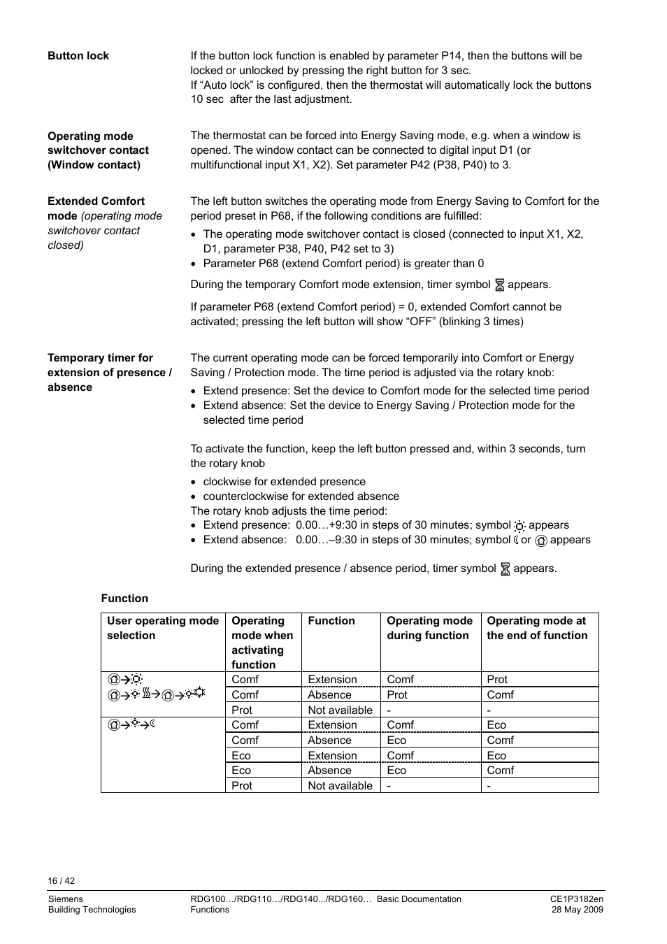 Siemens RDG400 User Manual | Page 16 / 42