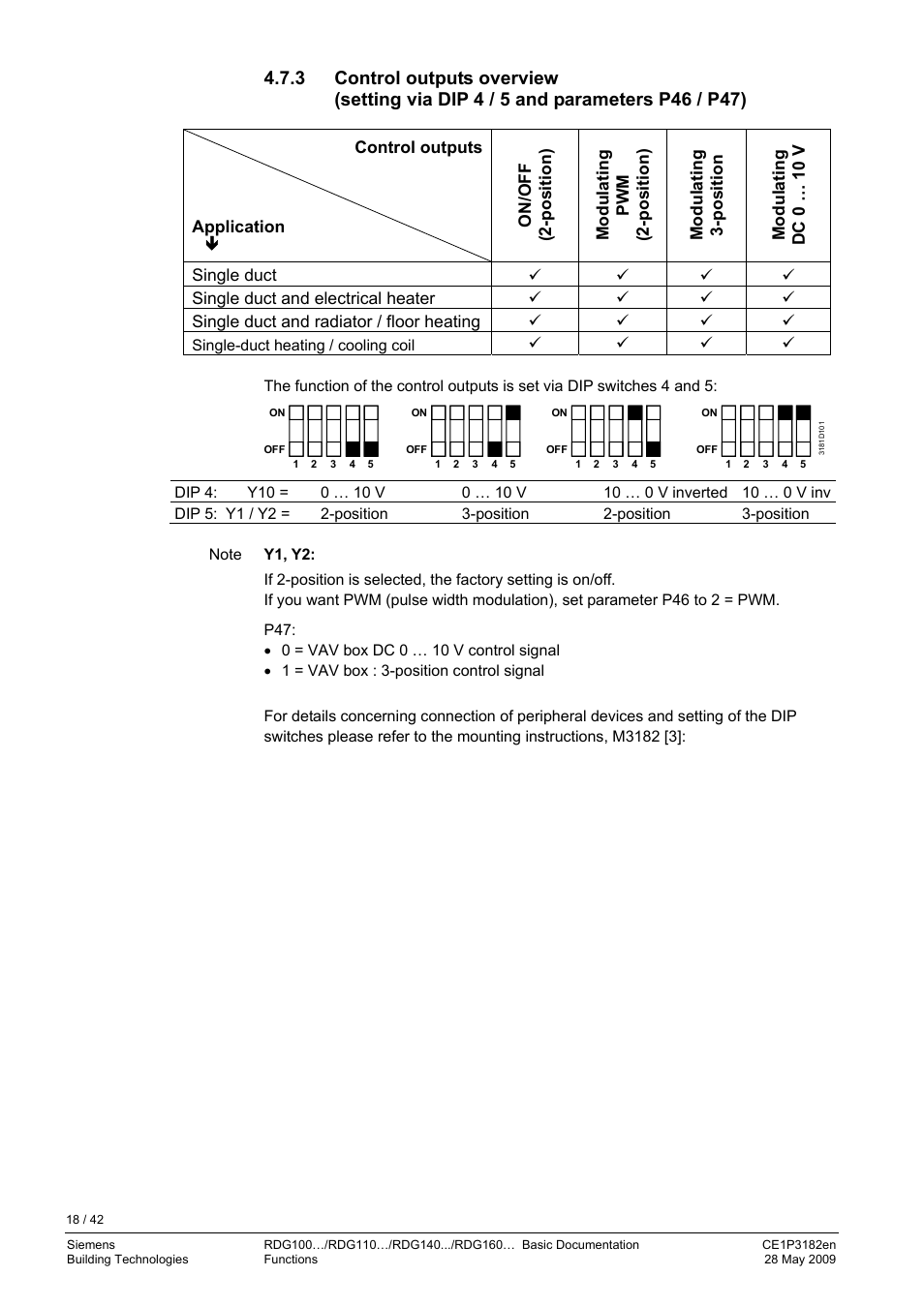 Siemens RDG400 User Manual | Page 18 / 42