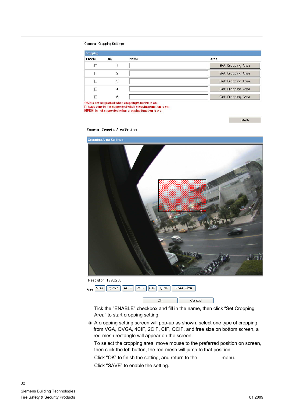 3 camera-cropping settings | Siemens DOME COLOUR CFMC1315-LP User Manual | Page 32 / 62