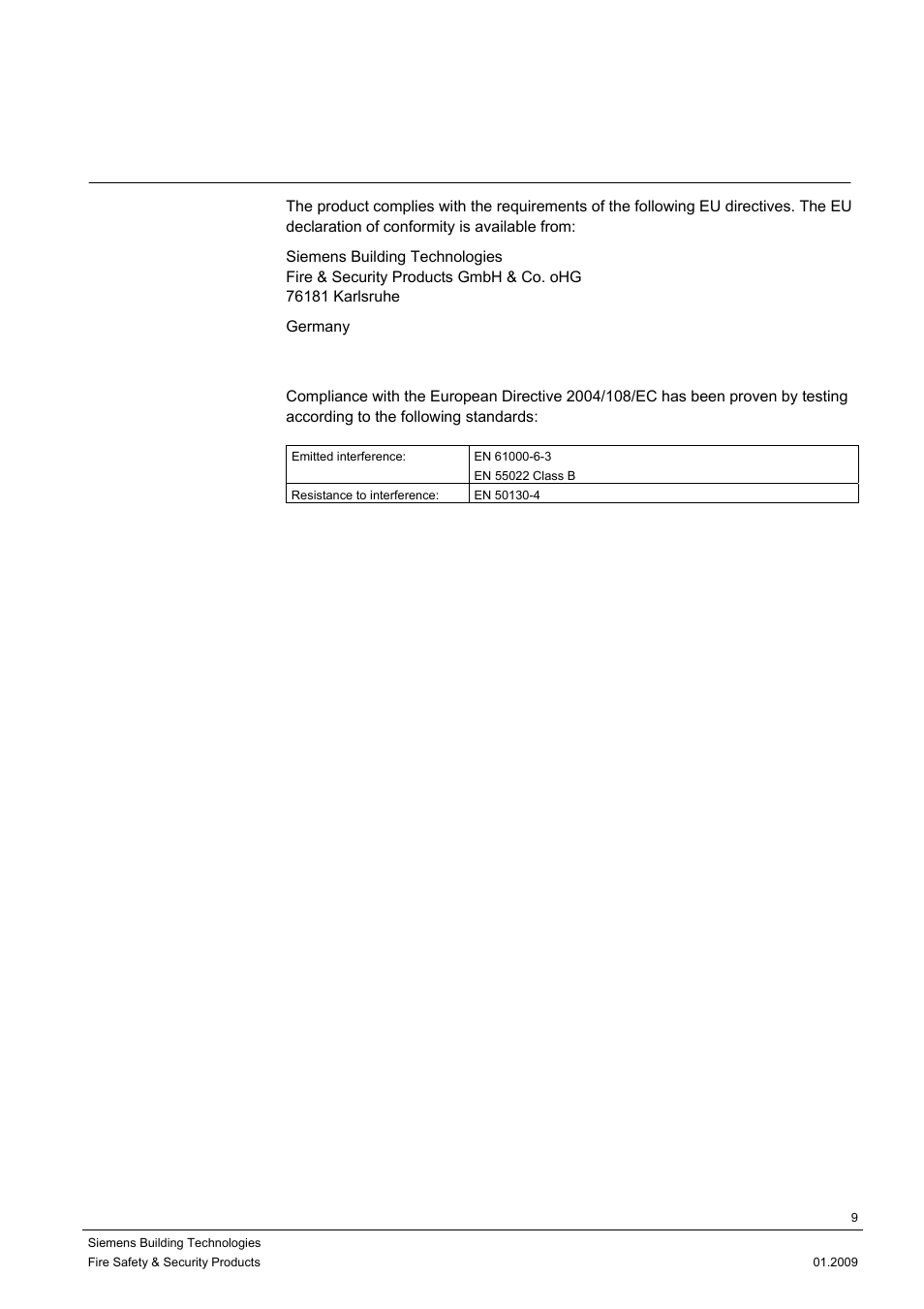 2 eu directives | Siemens DOME COLOUR CFMC1315-LP User Manual | Page 9 / 62