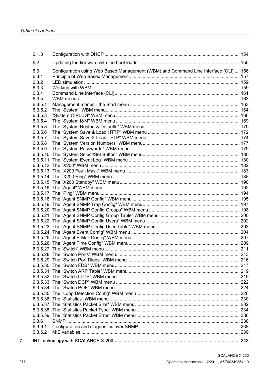 Siemens Industrial Ethernet Switches SCALANCE X-200 User Manual | Page 10 / 296