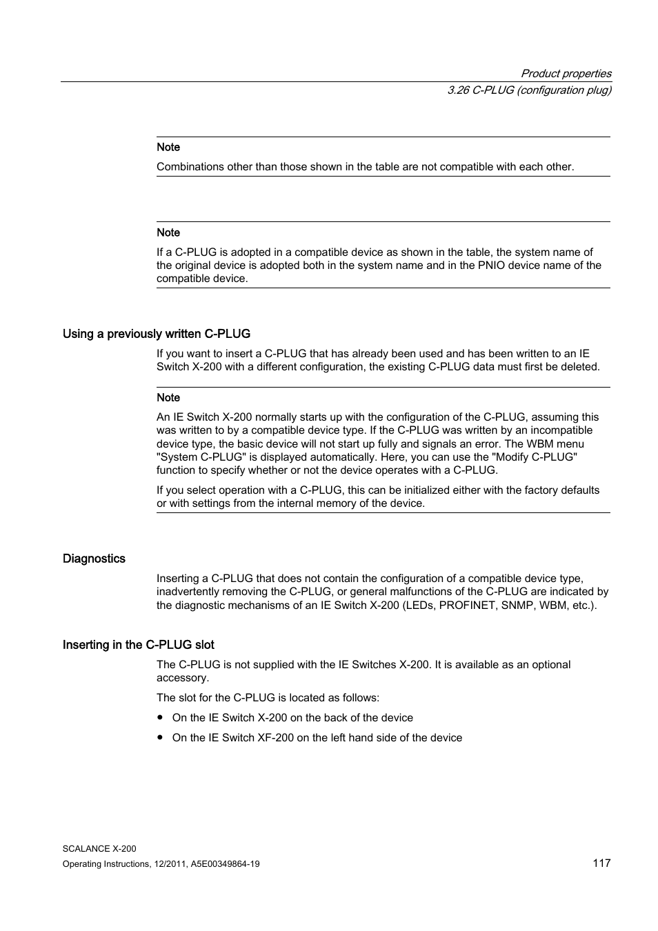 Siemens Industrial Ethernet Switches SCALANCE X-200 User Manual | Page 117 / 296