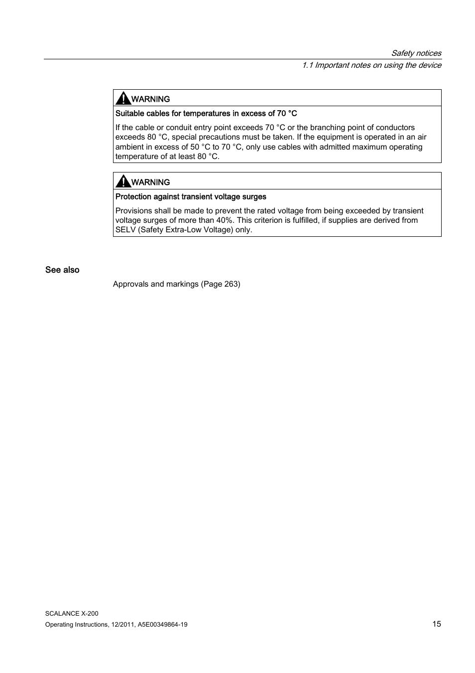 Siemens Industrial Ethernet Switches SCALANCE X-200 User Manual | Page 15 / 296