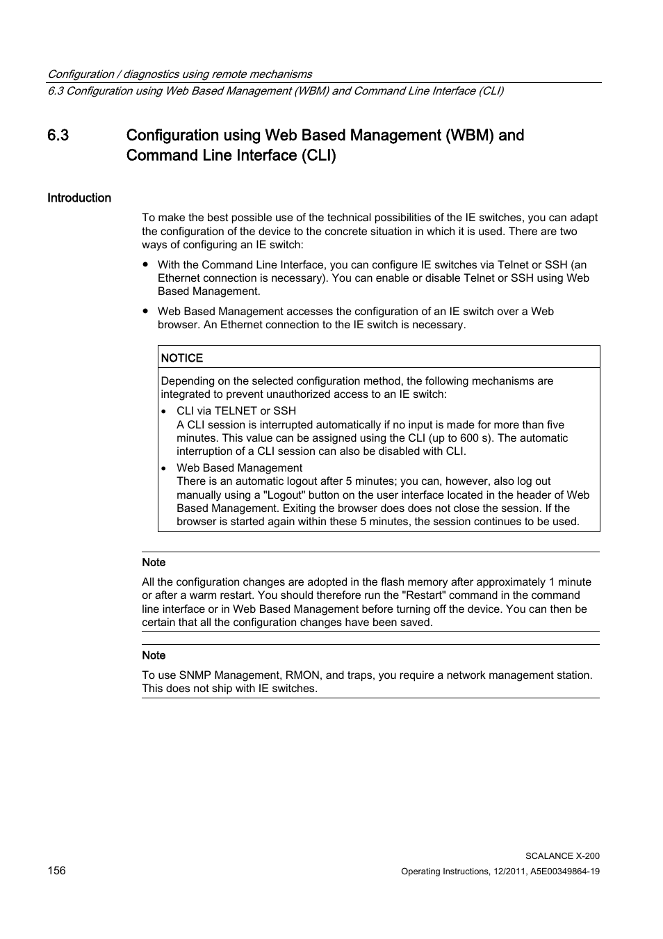 Siemens Industrial Ethernet Switches SCALANCE X-200 User Manual | Page 156 / 296