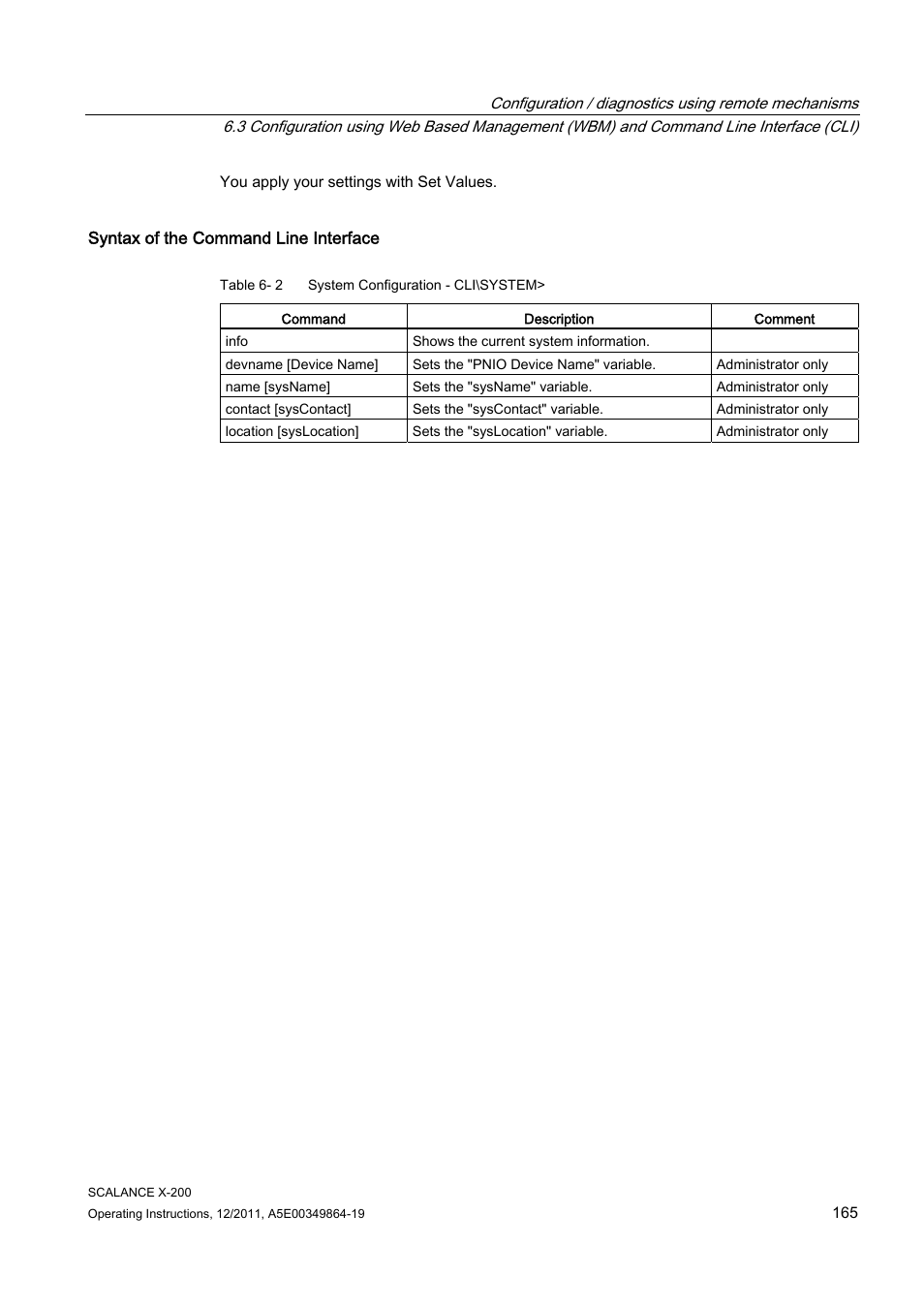 Siemens Industrial Ethernet Switches SCALANCE X-200 User Manual | Page 165 / 296