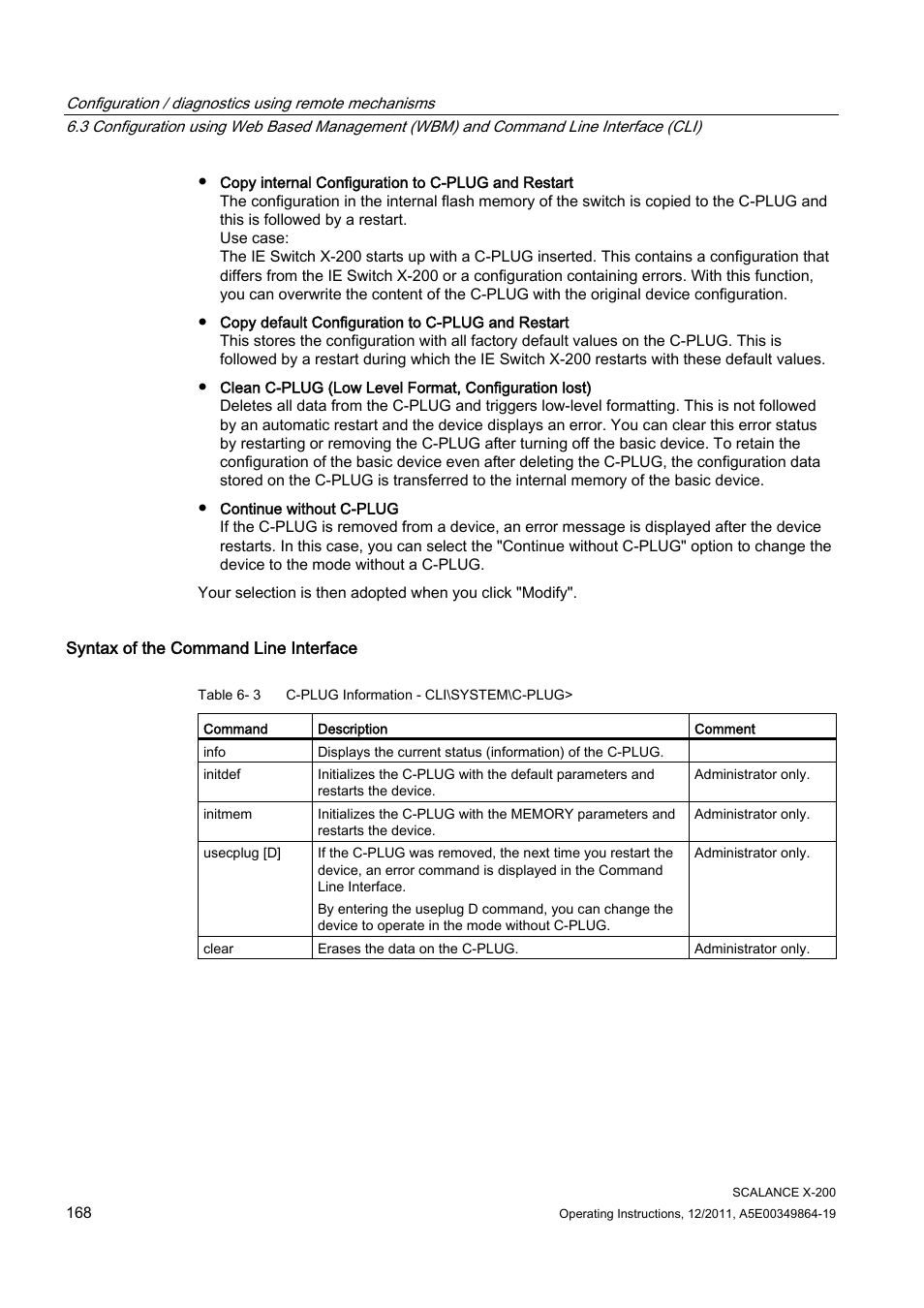 Siemens Industrial Ethernet Switches SCALANCE X-200 User Manual | Page 168 / 296