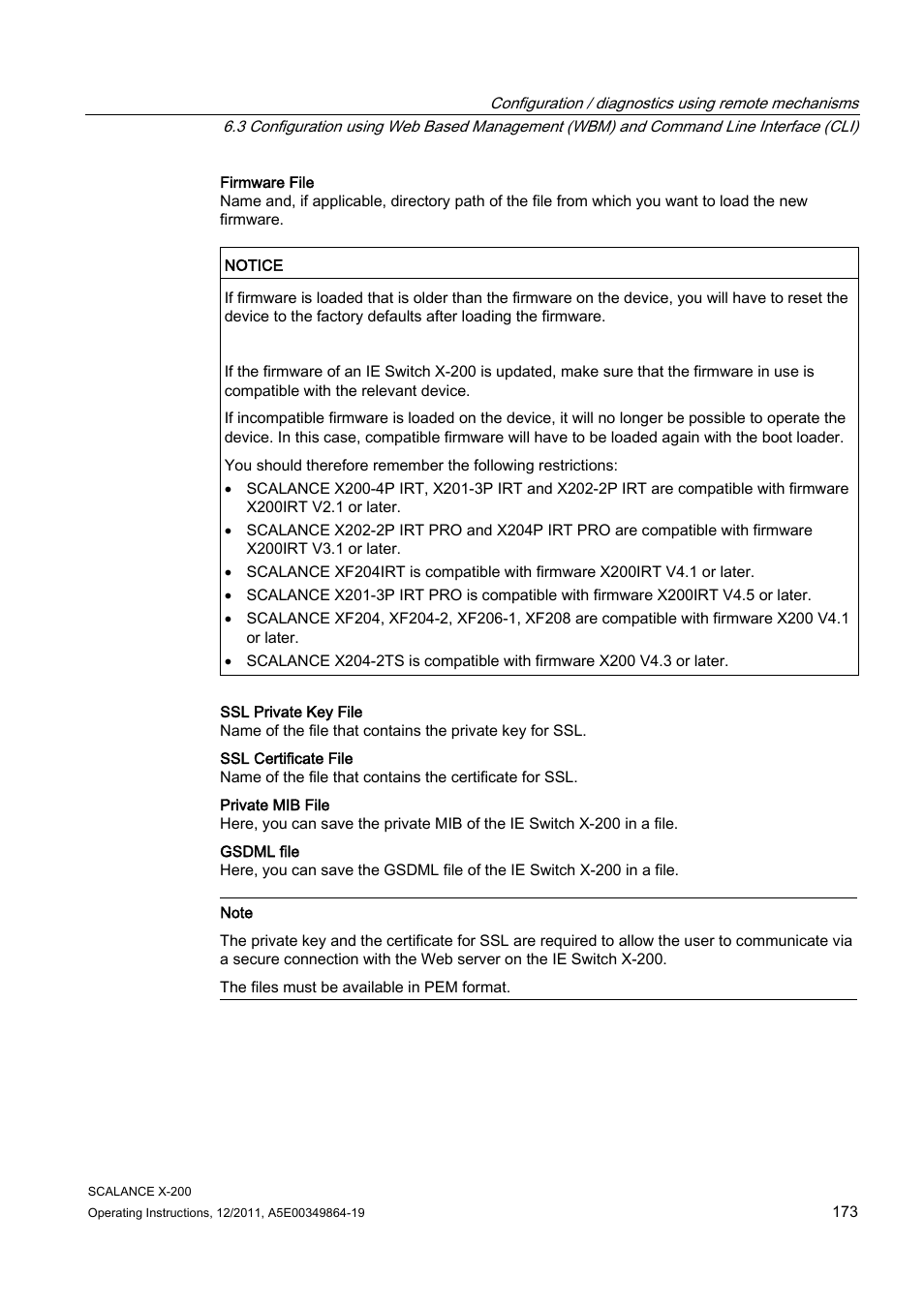 Siemens Industrial Ethernet Switches SCALANCE X-200 User Manual | Page 173 / 296