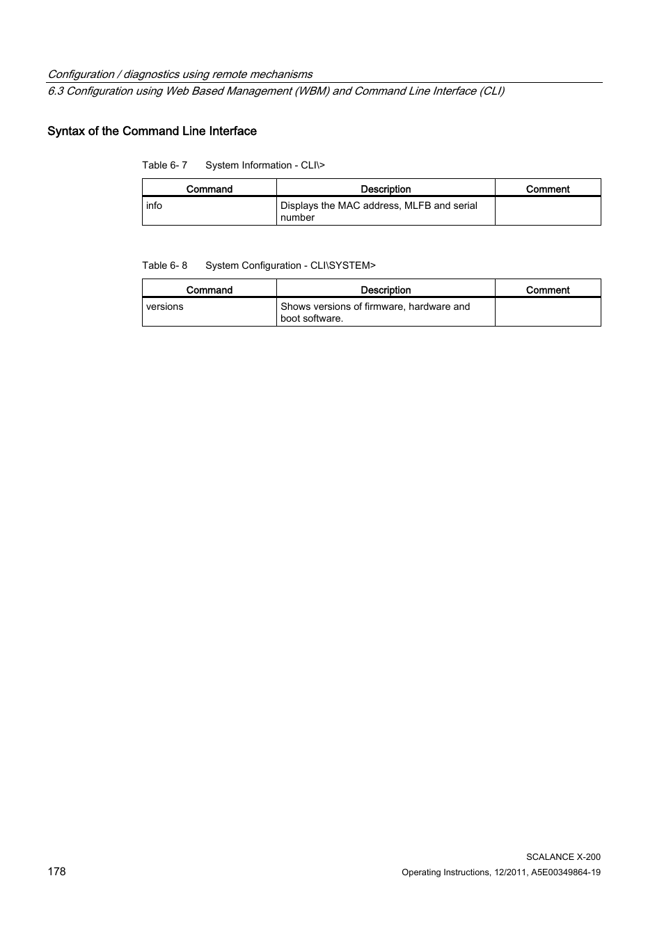 Siemens Industrial Ethernet Switches SCALANCE X-200 User Manual | Page 178 / 296