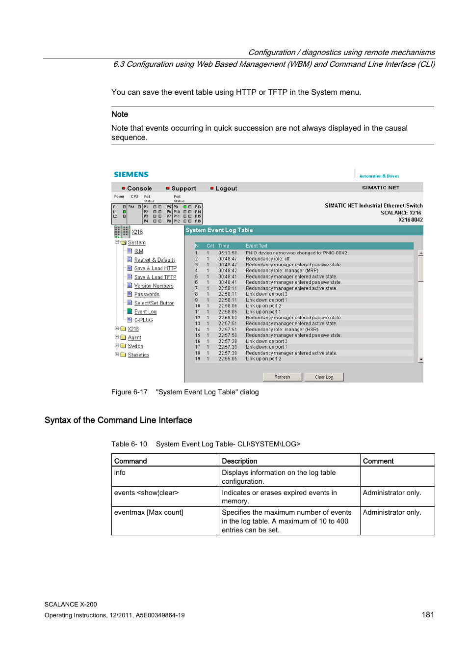 Siemens Industrial Ethernet Switches SCALANCE X-200 User Manual | Page 181 / 296