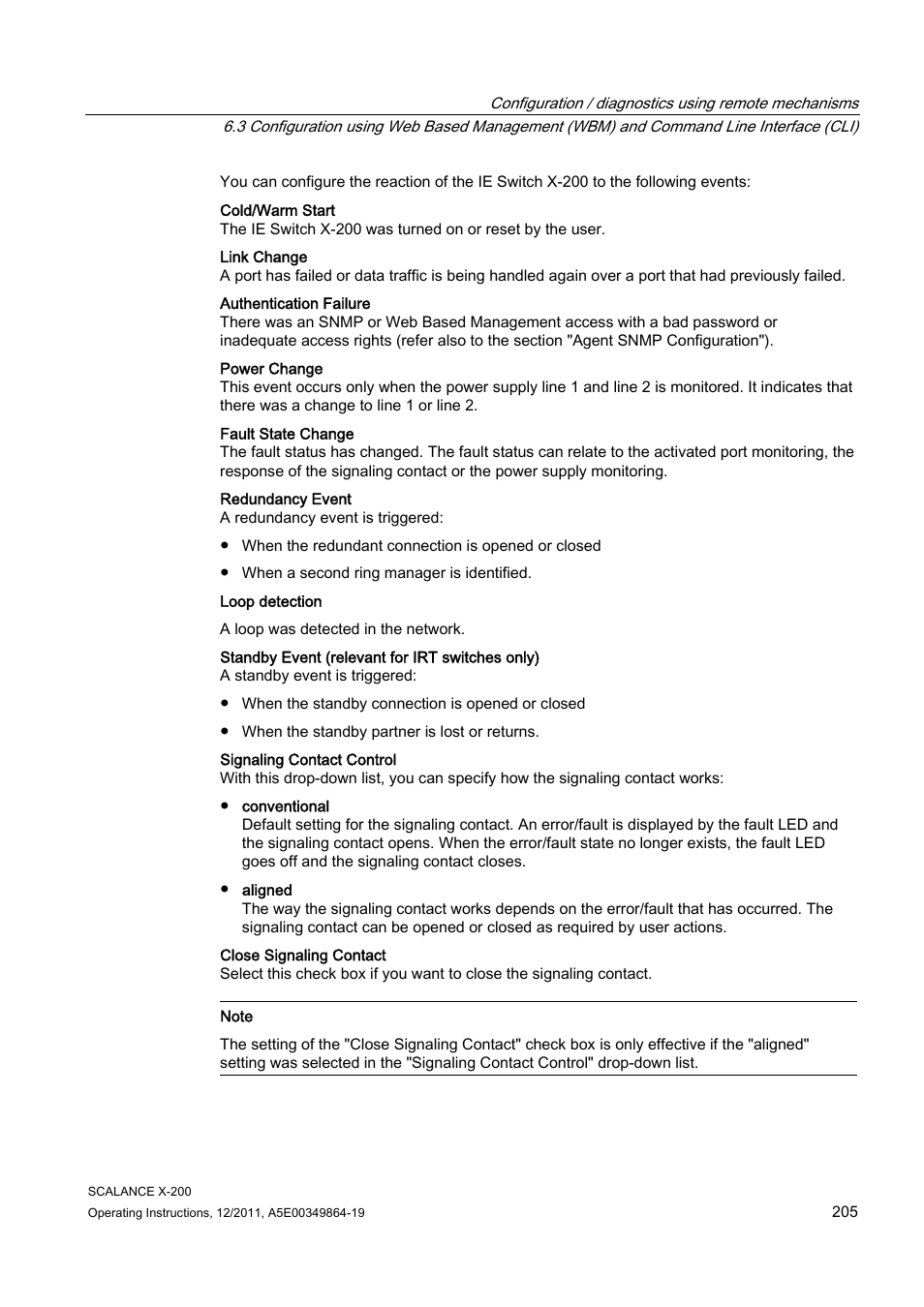 Siemens Industrial Ethernet Switches SCALANCE X-200 User Manual | Page 205 / 296